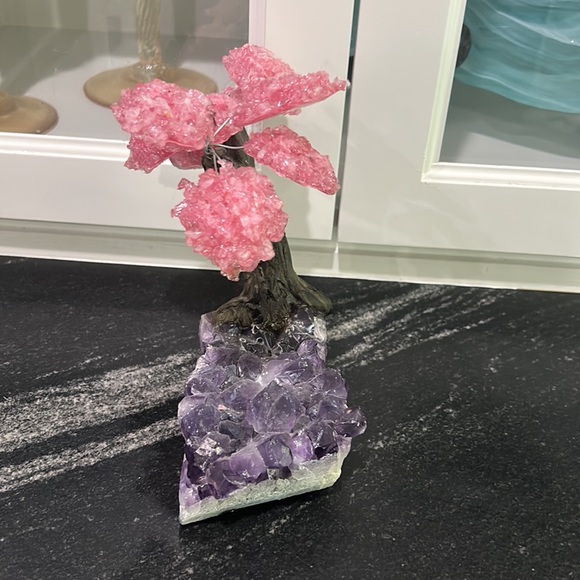 Rose qtz crystal tree - Picture 5 of 17